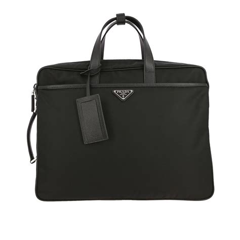 borsa prada cuoio da lavoro|Borsa da lavoro in pelle Nero .